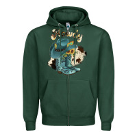 Sports Green howdy Zipper Hoodie - JahusDesignShop