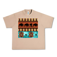 Burro native american aztec seamless pattern 2 Urban Heavy Tee - BundleAndBundleShop