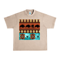 French Oak native american aztec seamless pattern 2 Urban Heavy Tee - BundleAndBundleShop