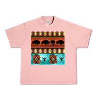 Salmon native american aztec seamless pattern 2 Urban Heavy Tee - BundleAndBundleShop