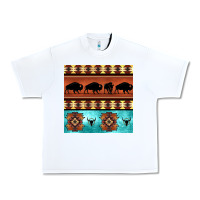 White native american aztec seamless pattern 2 Urban Heavy Tee - BundleAndBundleShop