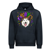 Navy mardi gras hat husky Urban Hoodie - RanaPortraitStore