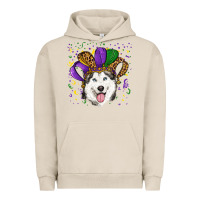 Pigment French Oak mardi gras hat husky Urban Hoodie - RanaPortraitStore