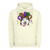 Pigment Pistachio mardi gras hat husky Urban Hoodie - RanaPortraitStore