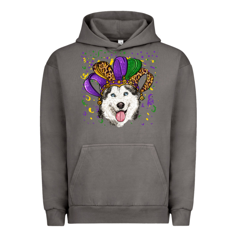 Mardi Gras Hat Husky Urban Hoodie by RanaPortraitStore | Teevron