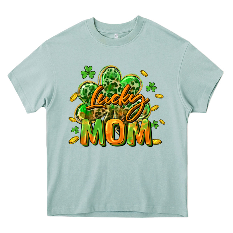 Lucky Mom  St. Patrick's Day Heavy Core Tee by CowGirlArtShop | Teevron