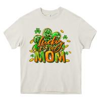 Cream Lucky Mom  St. Patrick's Day Heavy Core Tee - CowGirlArtShop