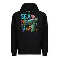 Black sea you soon with sea turtle Premium Hoodie - Artiststas
