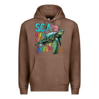 Chestnut sea you soon with sea turtle Premium Hoodie - Artiststas