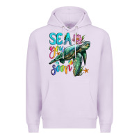 Lilac sea you soon with sea turtle Premium Hoodie - Artiststas