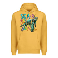Mustard sea you soon with sea turtle Premium Hoodie - Artiststas