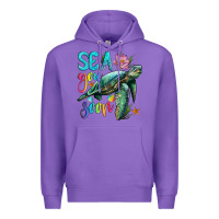 Purple sea you soon with sea turtle Premium Hoodie - Artiststas