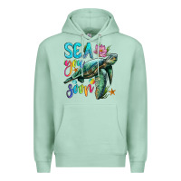 Seafoam sea you soon with sea turtle Premium Hoodie - Artiststas