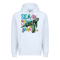 White sea you soon with sea turtle Premium Hoodie - Artiststas