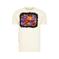 Vintage Arctic halloween pumpkin and leopard background Vintage Tee - BundleAndBundleShop