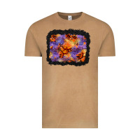 Vintage Camel halloween pumpkin and leopard background Vintage Tee - BundleAndBundleShop