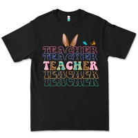 Black Easter bunny Teacher Premium Tee - OliviaCreatesArt