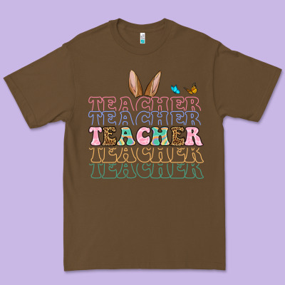 Easter Bunny Teacher Premium Tee Designed By Oliviacreatesart