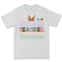 Dove Grey Easter bunny Teacher Premium Tee - OliviaCreatesArt