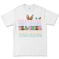 White Easter bunny Teacher Premium Tee - OliviaCreatesArt