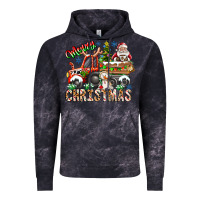 Cloud Black Merry Christmas  tractor Vintage Hoodie - CowhideDigitalArt