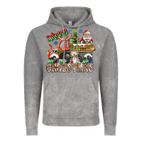Cloud Rock Merry Christmas  tractor Vintage Hoodie - CowhideDigitalArt