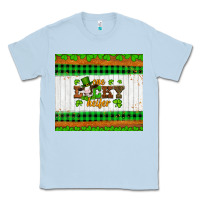 Dusty Blue st patricks one lucky heifer Classic Tee - Artiststas