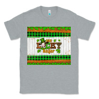 Heather Grey st patricks one lucky heifer Classic Tee - Artiststas