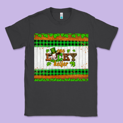 St Patricks One Lucky Heifer Classic Tee Designed By Artiststas