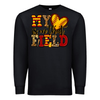 Black my heart is on that field softball Premium Sweatshirt - Jasminsmagicworld