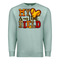 Seafoam my heart is on that field softball Premium Sweatshirt - Jasminsmagicworld