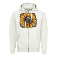 Oatmeal Heather Shine Brighter Zipper Hoodie - JahusDesignShop