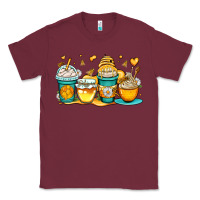 Burgundy honey bee coffee cups Classic Tee - OliviaCreatesArt