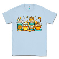 Dusty Blue honey bee coffee cups Classic Tee - OliviaCreatesArt