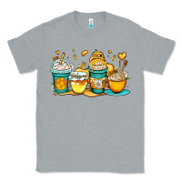 Heather Grey honey bee coffee cups Classic Tee - OliviaCreatesArt