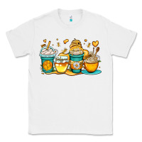 White honey bee coffee cups Classic Tee - OliviaCreatesArt
