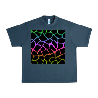 Midnight Navy giraffe glitter seamless pattern Urban Heavy Tee - BundleAndBundleShop