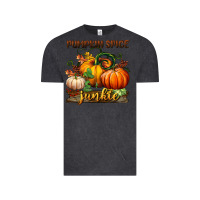 Vintage Black pumpkin spice junkie Vintage Tee - BundleAndBundleShop