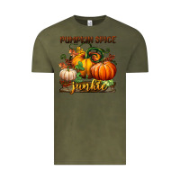 Vintage Olive pumpkin spice junkie Vintage Tee - BundleAndBundleShop