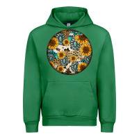 Emerald western pattern circle earrings Urban Hoodie - Jasminsmagicworld