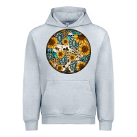Heather Grey western pattern circle earrings Urban Hoodie - Jasminsmagicworld