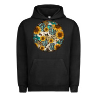 Pigment Black western pattern circle earrings Urban Hoodie - Jasminsmagicworld