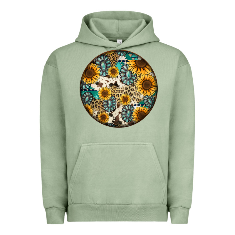 Western Pattern Circle Earrings Urban Hoodie by Jasminsmagicworld | Teevron