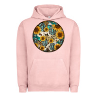 Pigment Salmon western pattern circle earrings Urban Hoodie - Jasminsmagicworld
