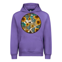 Tulip western pattern circle earrings Urban Hoodie - Jasminsmagicworld