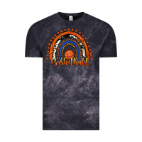 Cloud Black Basketball Rainbow Vintage Tee - RanaPortraitStore