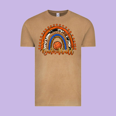 Basketball Rainbow Vintage Tee Designed By Ranaportraitstore