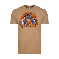 Vintage Coffee Basketball Rainbow Vintage Tee - RanaPortraitStore