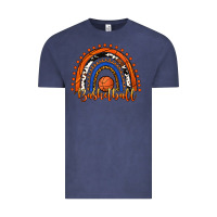 Vintage Denim Basketball Rainbow Vintage Tee - RanaPortraitStore