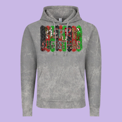 Merry Christmas Vintage Hoodie Designed By Cowhidedigitalart